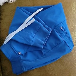 Figs Scrub Jogger Pants Small Royal Blue